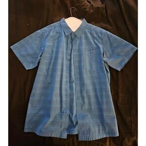 MOUNTAIN HARDWARE Large Blue Casual Outdoor Shirt For Hiking Overlanding Camping